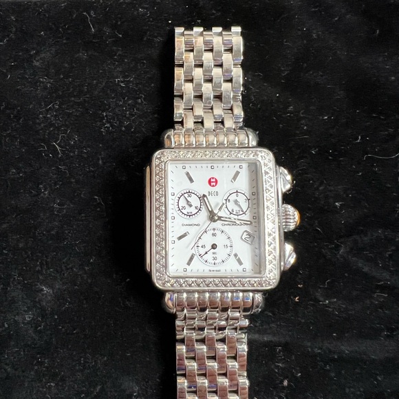Michele Accessories - Michele Deco Diamond Watch w/ 5 Authentic Michele bands New Battery.